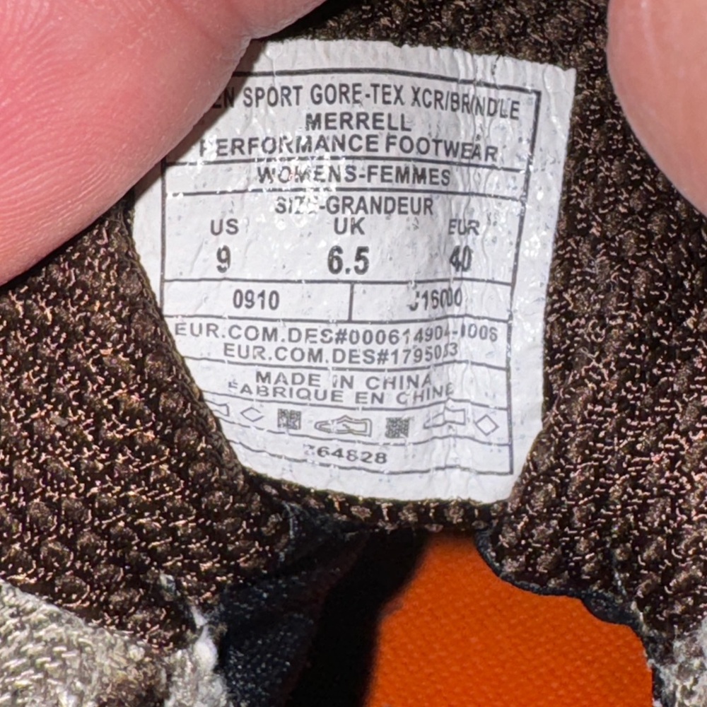 Merrell Siren Sport Women GoreTex XCR/Brindle Hiking Trail Shoe Brown J16000 Sz9 - Picture 5 of 9